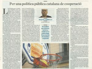 per una politica publica catalana de cooperacio